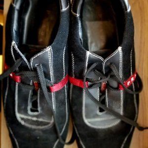 Prada Black with Red Prada Stripe Sneaker